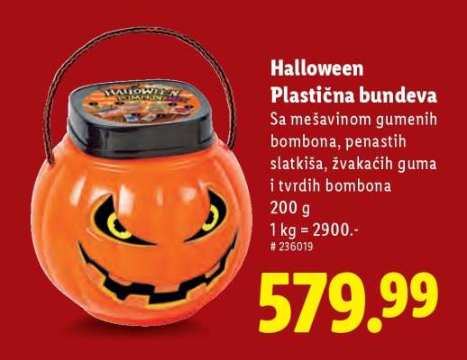 Halloween Plastična bundeva