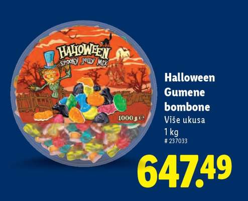 Halloween Gumene bombone