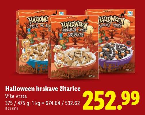 Halloween Hrskave žitarice