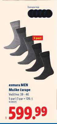 esmara MEN Muške čarape