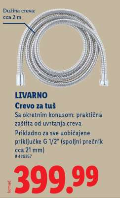 LIVARNO Crevo za tuš