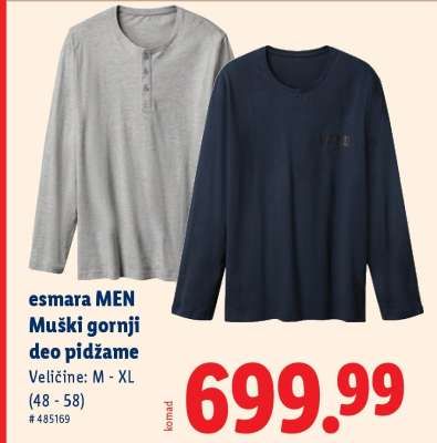 Muški gornji deo pidžame