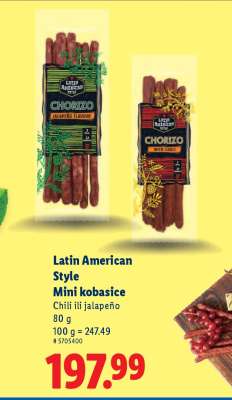 Latin American Style Mini kobasice