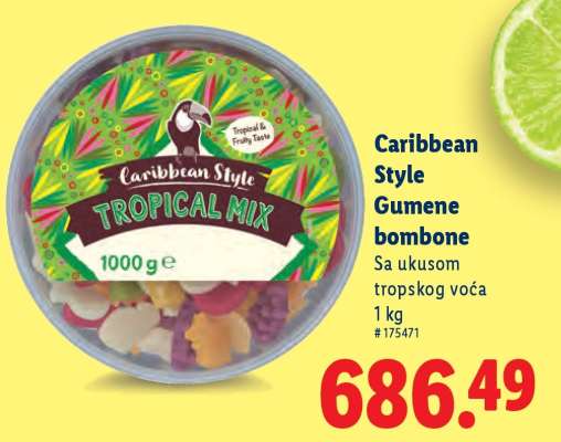 Caribbean Style Gumene bombone