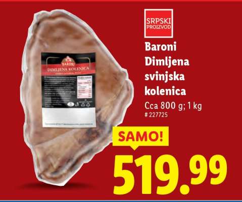 Baroni Dimljena svinjska kolenica