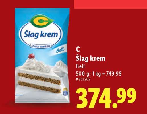 C Šlag krem
