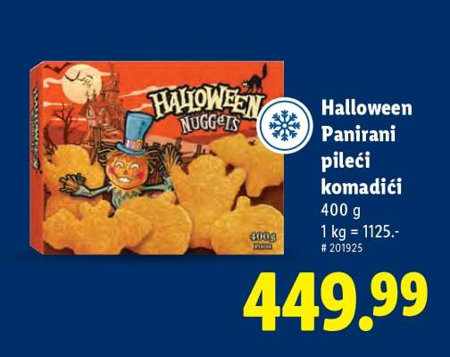 Halloween Panirani pileći komadići