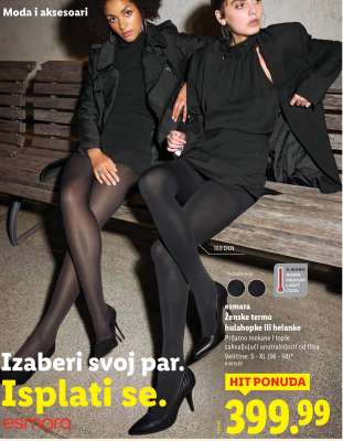 Ženske termo hulahopke ili helanke