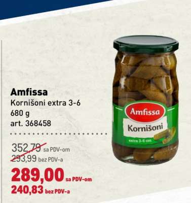 Amfissa Kornišoni extra 3-6