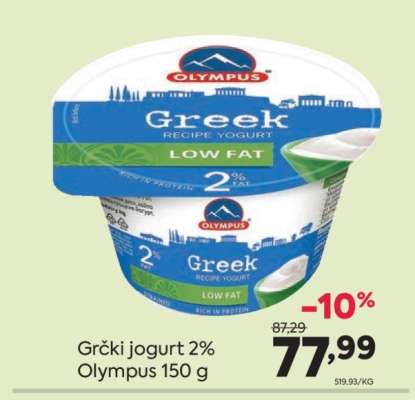 Grčki jogurt 2%