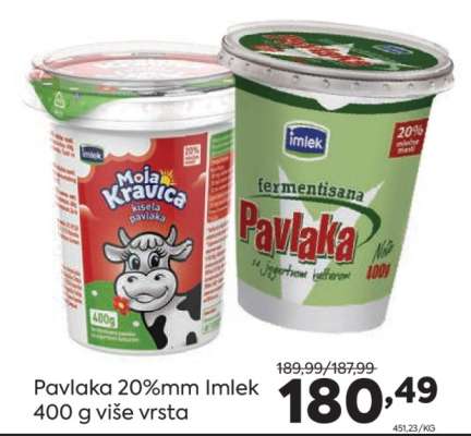Pavlaka 20%mm Imlek
