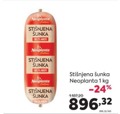 Stišnjena šunka Neoplanta 1 kg