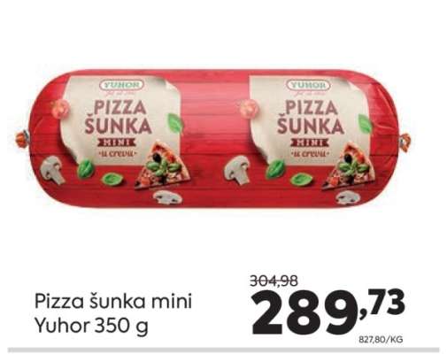 Pizza šunka mini Yuhor 350 g