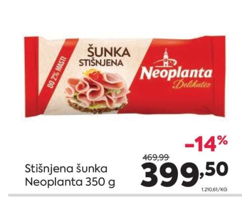 Stišnjena šunka Neoplanta 350 g