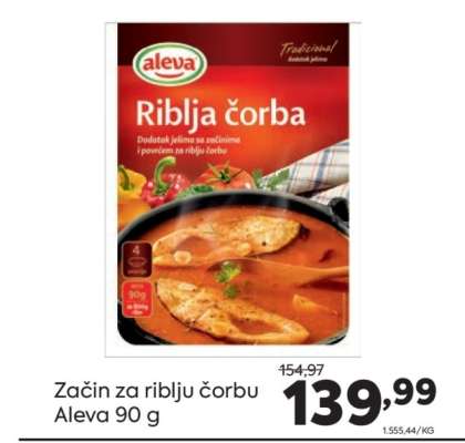 Začin za riblju čorbu Aleva 90 g