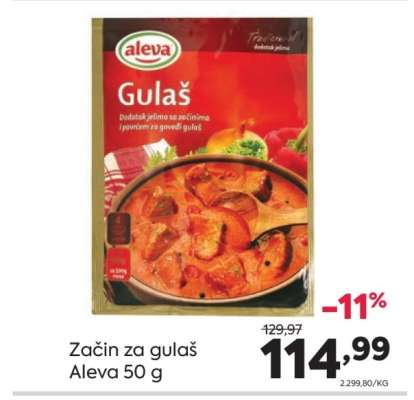 Začin za gulaš Aleva 50 g
