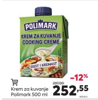 Krem za kuvanje Polimark 500 ml