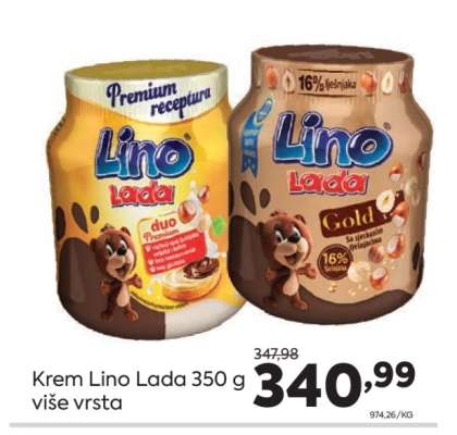 Krem Lino Lada 350 g više vrsta