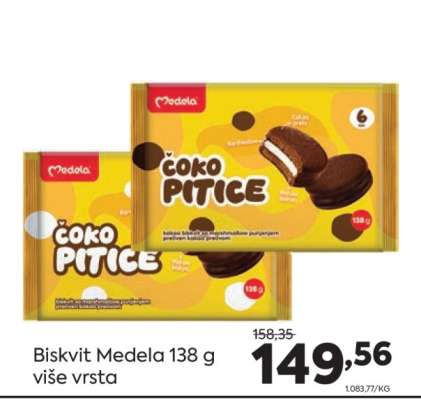 Biskvit Medela 138 g više vrsta