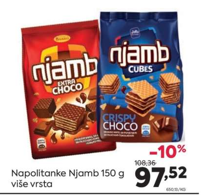 Napolitanke Njamb 150 g