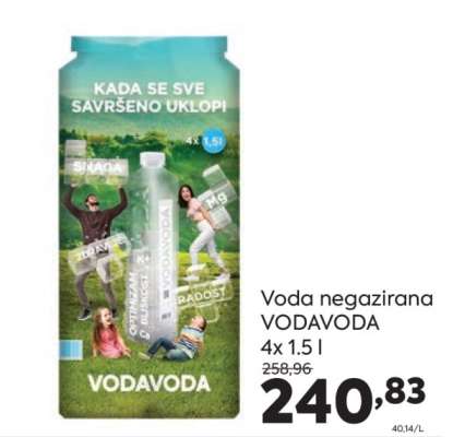 Voda negazirana VODAVODA