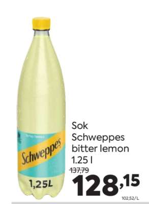 Sok Schweppes bitter lemon 1.25 l