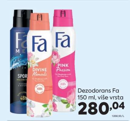 Dezodorans Fa