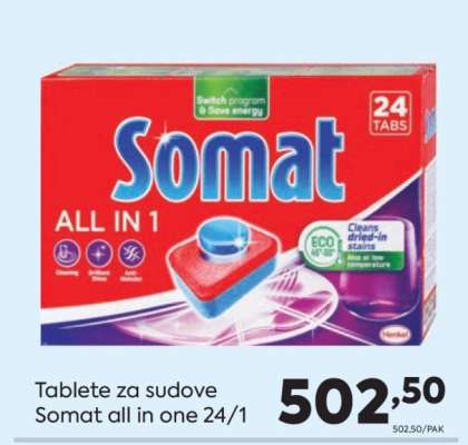 Tablete za sudove Somat All in one 24/1