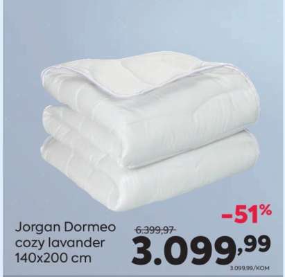 Jorgan Dormeo cozy lavander 140x200 cm