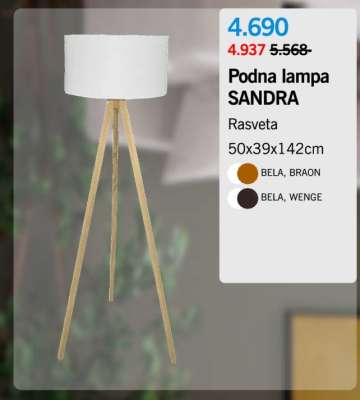 Podna lampa SANDRA