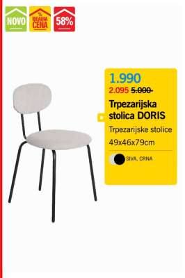 Trpezarijska stolica DORIS