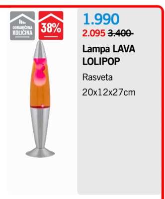 Lampa LAVA LOLIPOP