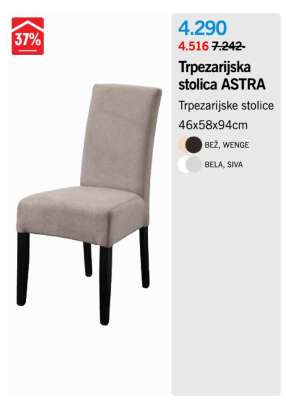 Trpezarijska stolica ASTRA
