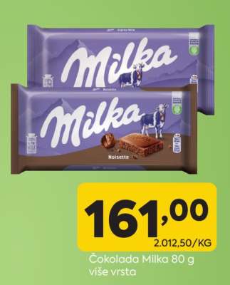 Čokolada Milka 80 g