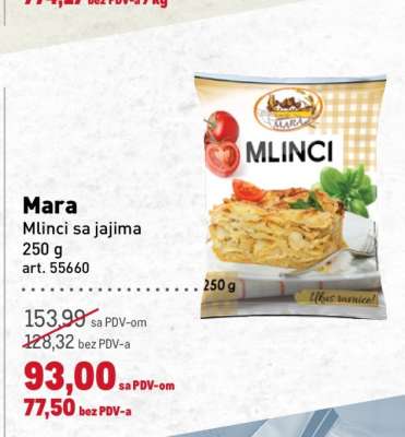 Mara Mlinci sa jajima