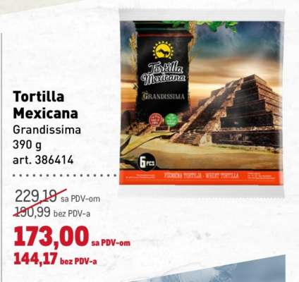 Tortilla Mexicana Grandissima