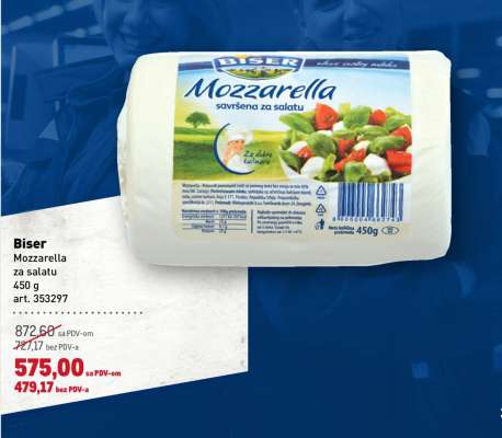 Biser Mozzarella za salatu
