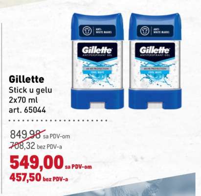 Gillette Stick u gelu