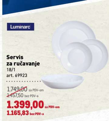 Servis za ručavanje