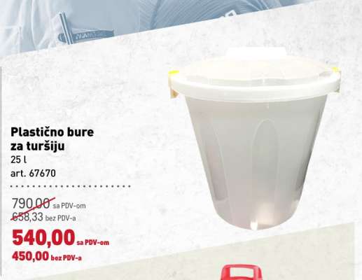 Plastično bure za turšiju