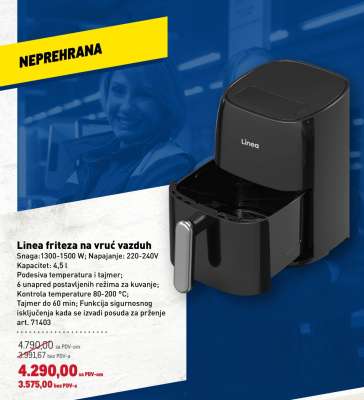 Linea friteza na vruć vazduh