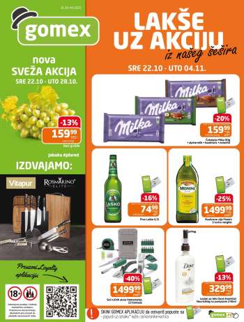 Gomex katalog - 22.10.2025 - 04.11.2025.