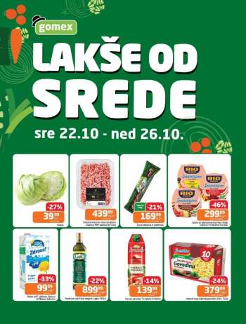 Gomex katalog - 22.10.2025 - 26.10.2025.
