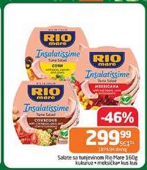 Salate sa tunjevinom Rio Mare 160g