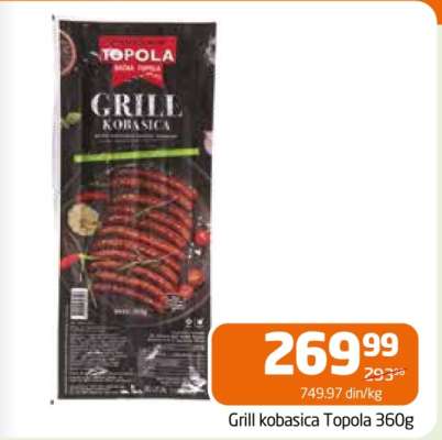 GRILL KOBASICA Topola 360g