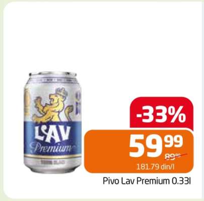 Pivo Lav premium 0,33l