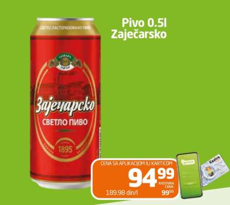 Pivo 0.5l Zaječarsko