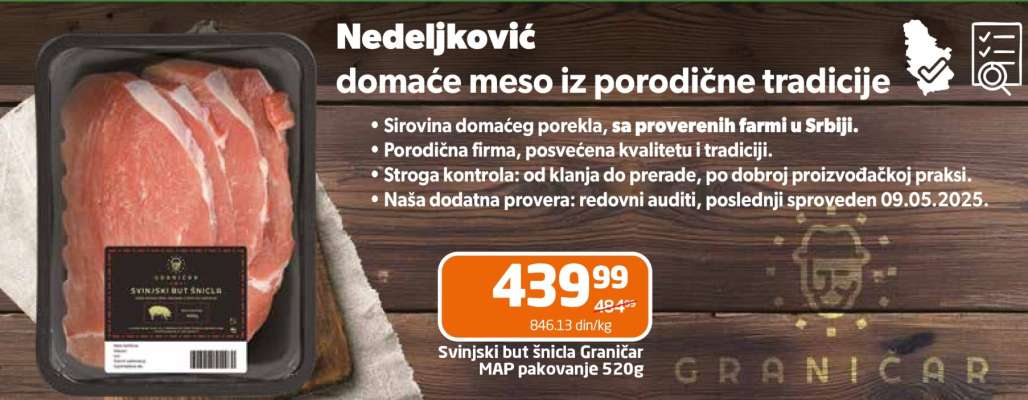 Svinjski but šnicla Granicar