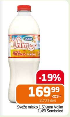 Sveže mleko 1.5%mm Volim