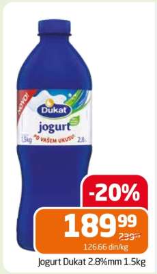 Jogurt Dukat 2.8%mm 1.5kg